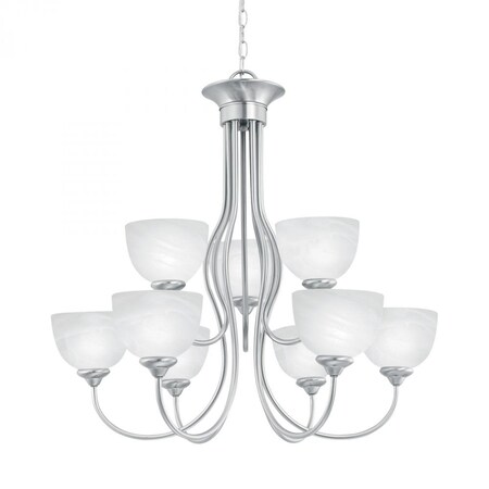 Thomas Tahoe 9-Light Chandelier in Brushed Nickel SL801678
